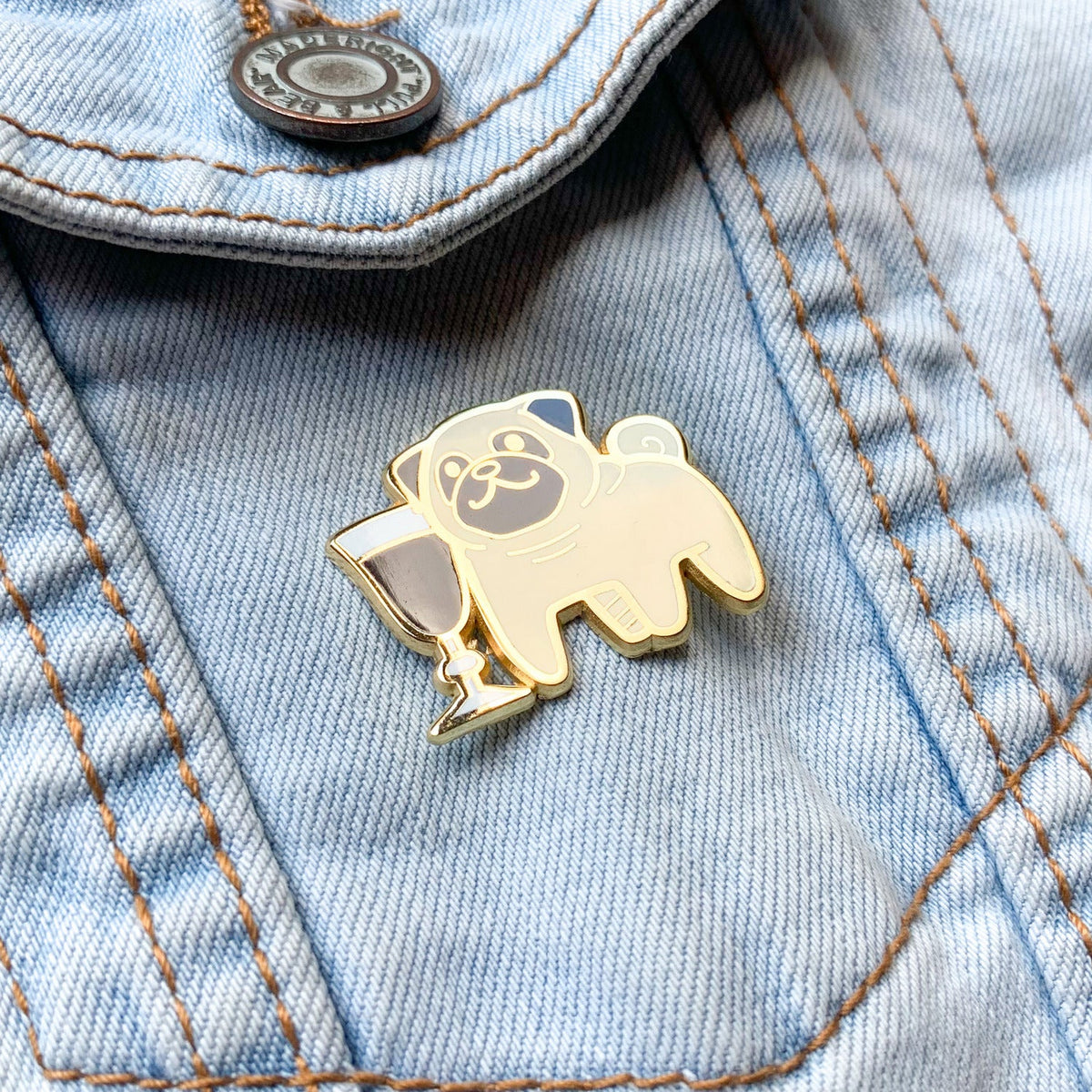 Pug x Irish Coffee Pin