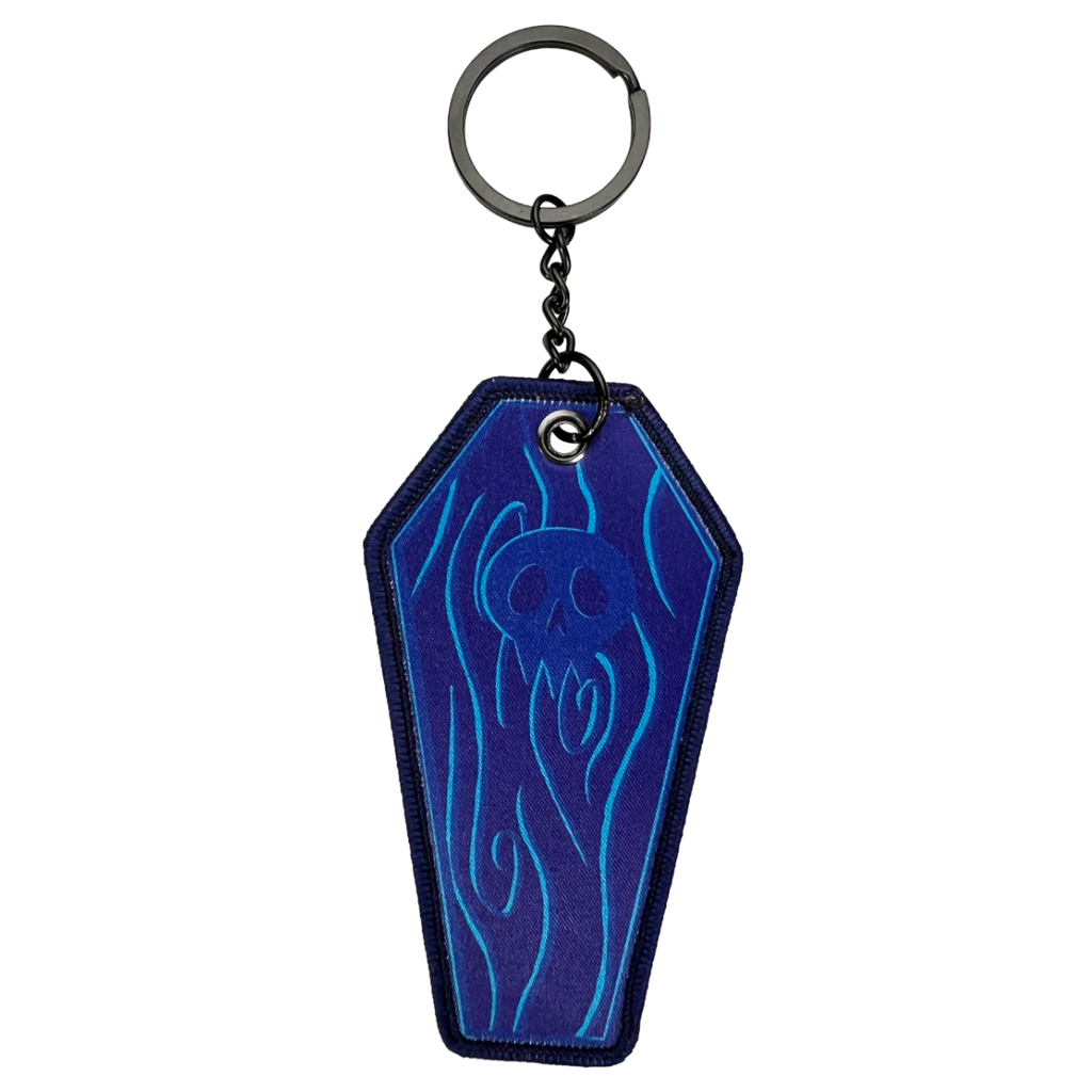 Haunted - Coffin Embroidered Keychain