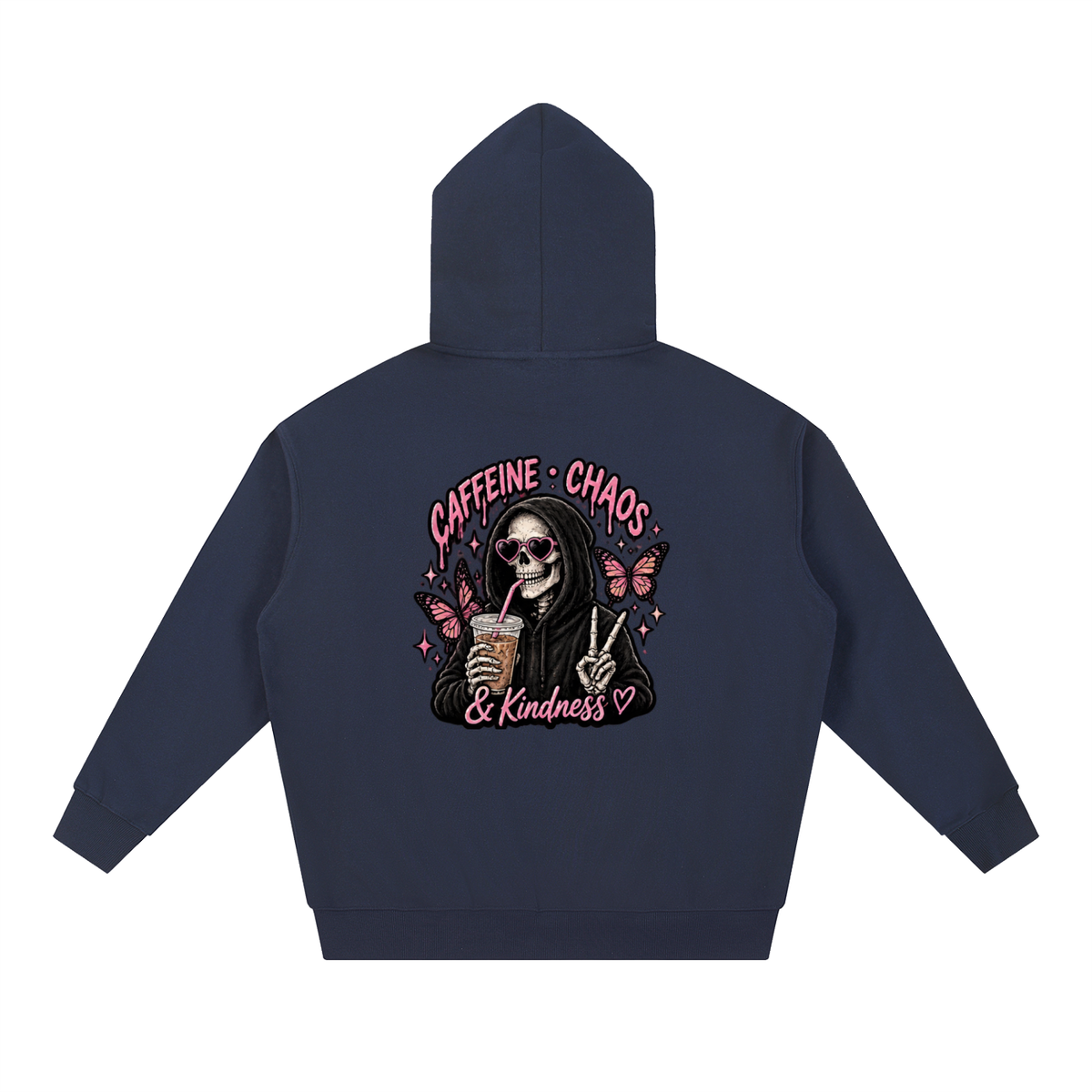 Caffeine, Chaos & Kindness Heavyweight Hoodie | Haven Unfiltered Collection