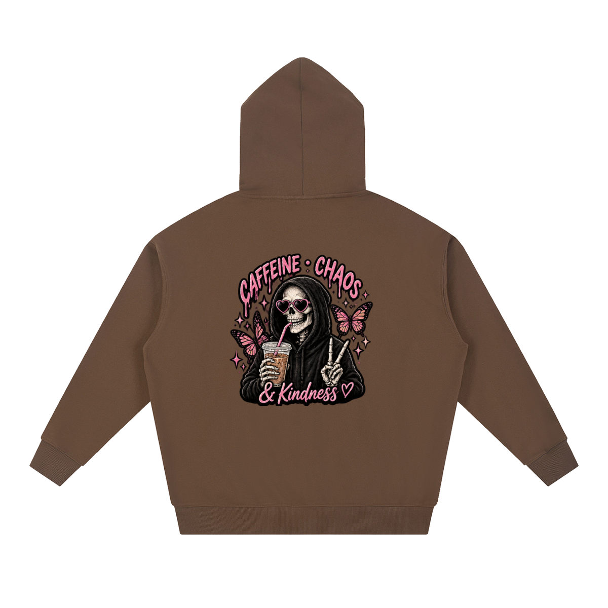 Caffeine, Chaos & Kindness Heavyweight Hoodie | Haven Unfiltered Collection