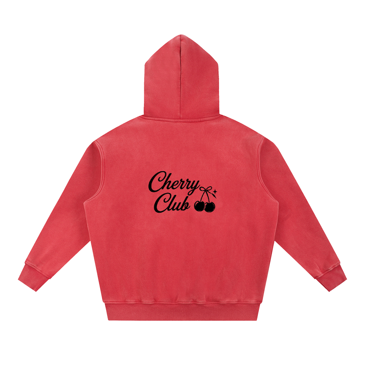 Cherry Club Tonal Logo Snowwash Oversized Hoodie | Haven x Cherry Club Collab