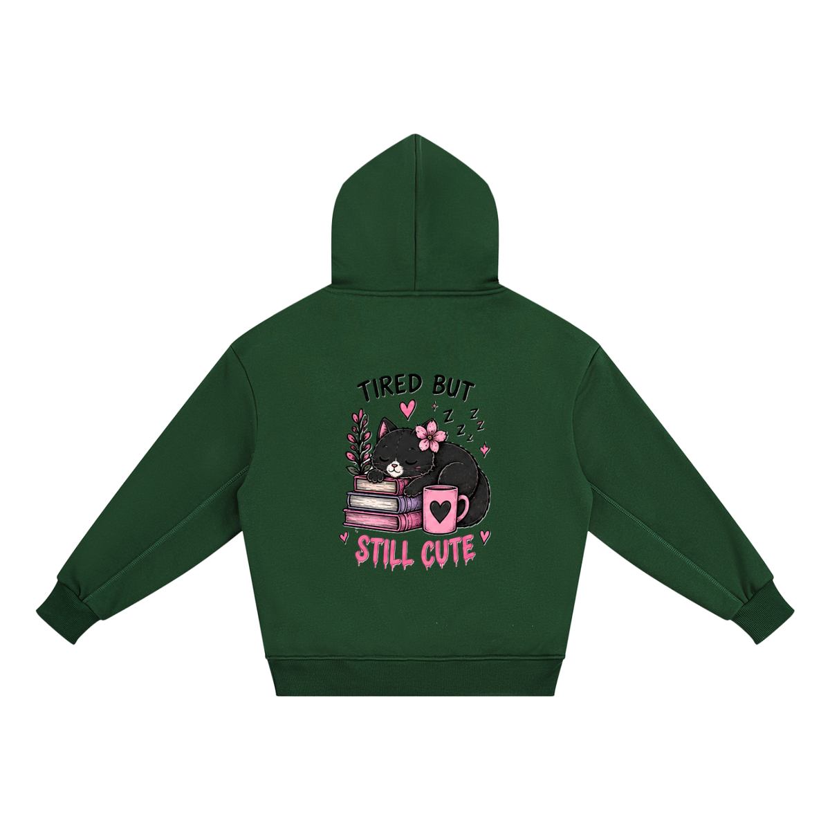 Tired But Still Cute Cat Kids Hoodie | Little Haven Collection
