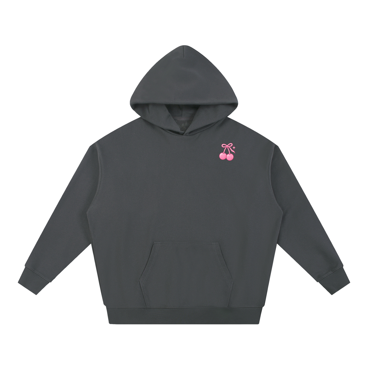 Cherry Club Signature Logo Boxy Heavyweight Hoodie | Haven x Cherry Club Collab