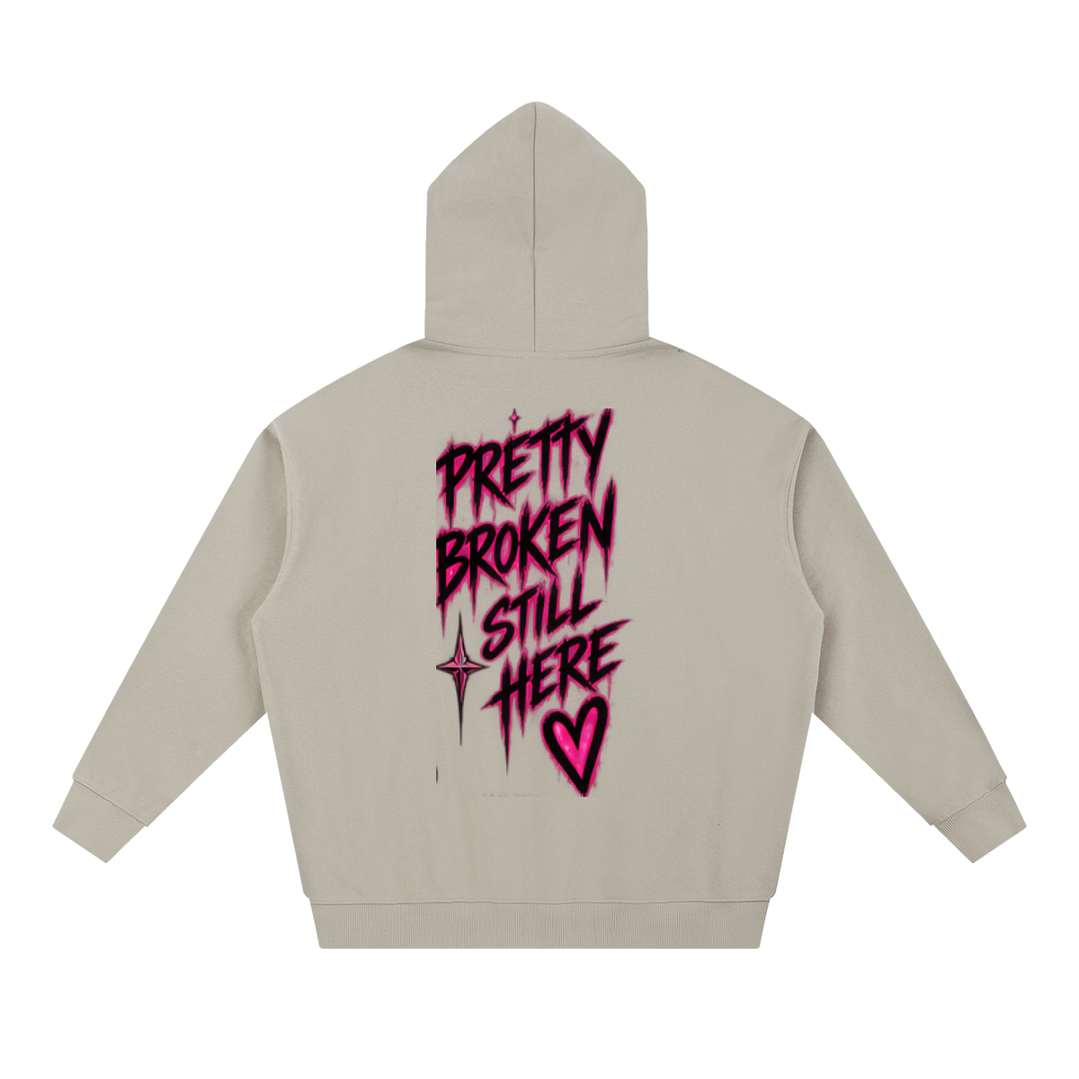 Haven X Static Hearts – Pretty Broken, Still Here Adult Hoodie