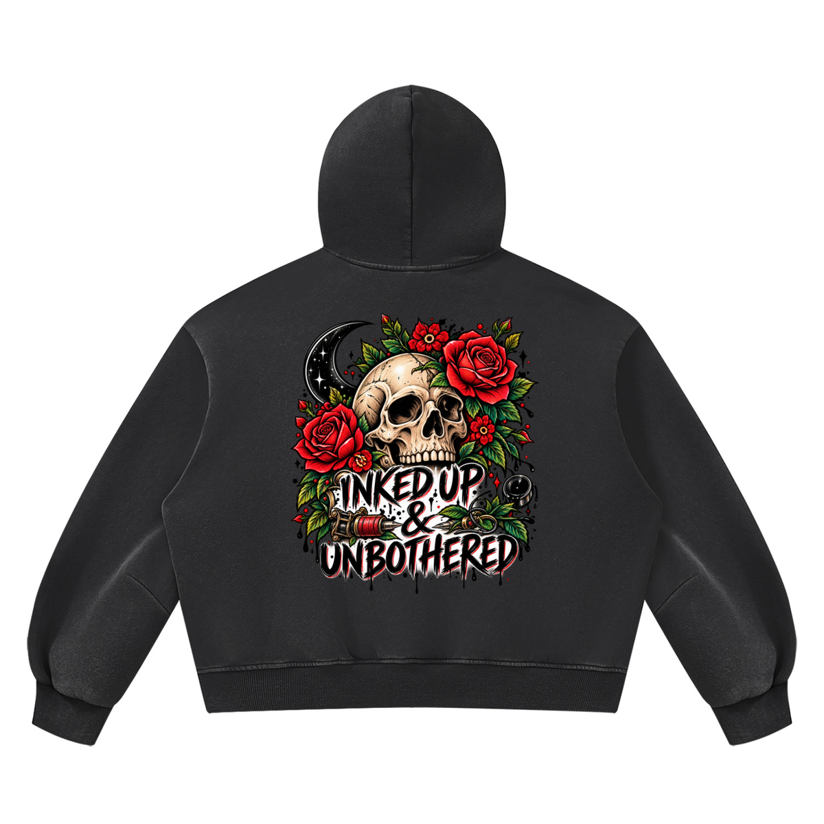 Inked Up & Unbothered Tattoo Hoodie