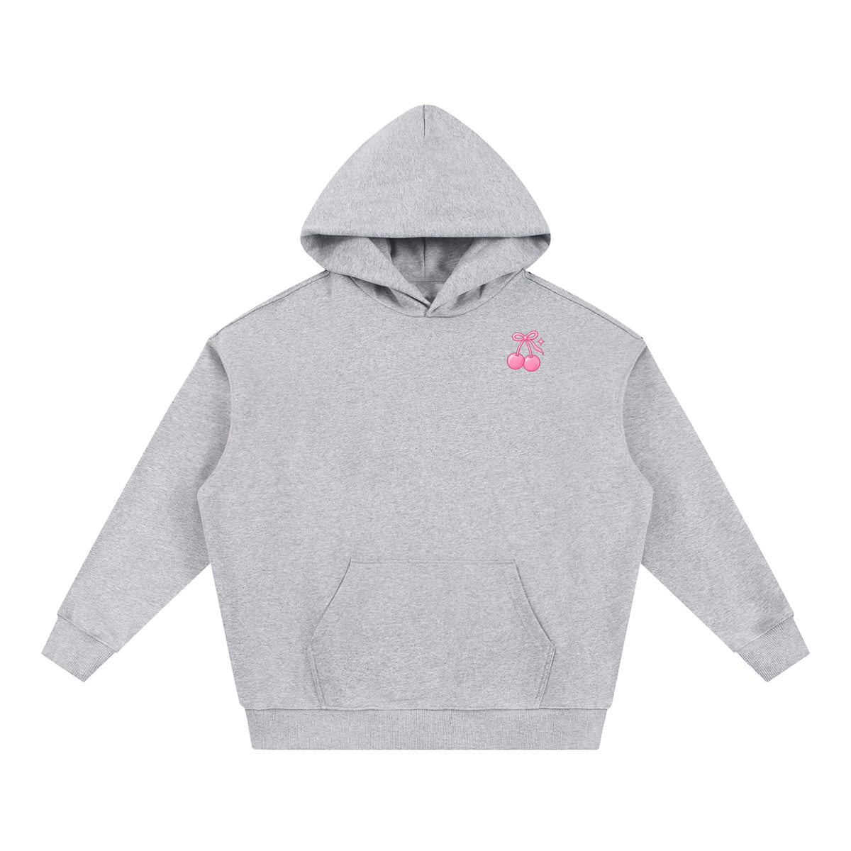 Cherry Club Signature Logo Boxy Heavyweight Hoodie | Haven x Cherry Club Collab
