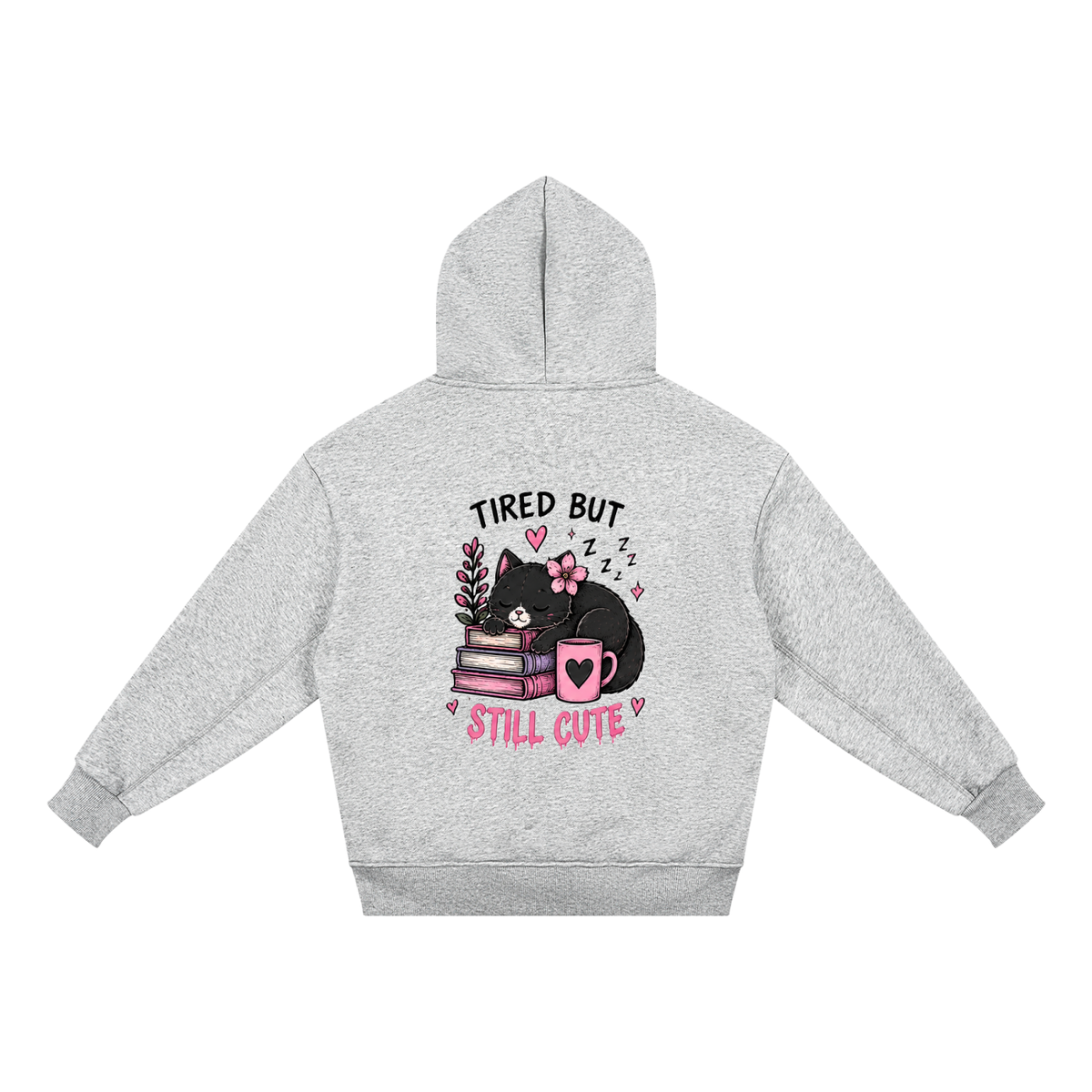 Tired But Still Cute Cat Kids Hoodie | Little Haven Collection