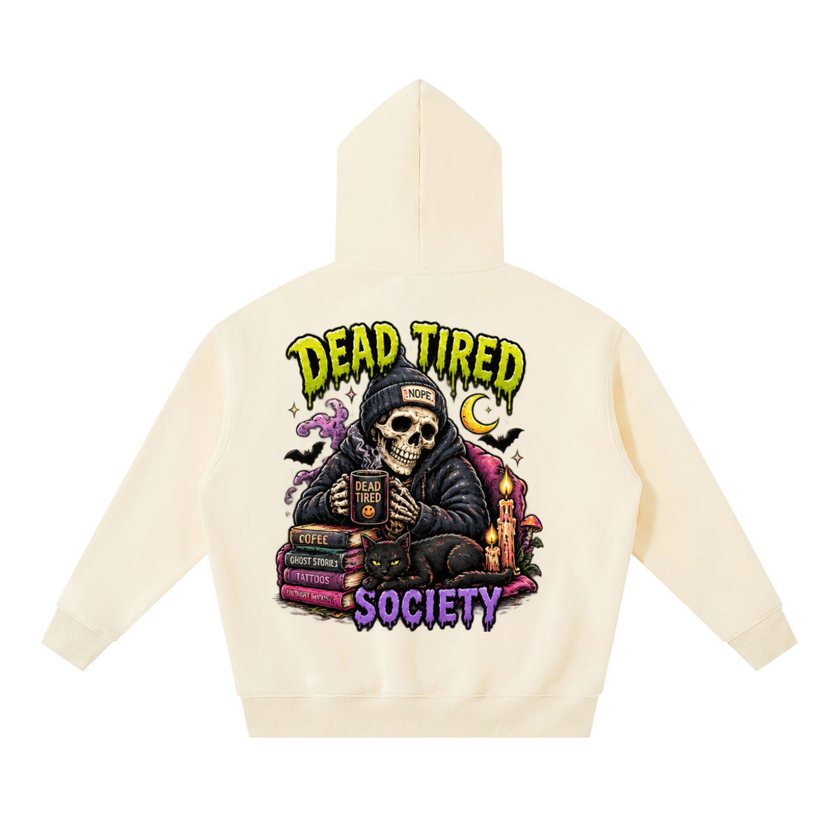 Dead Tired Society Boxy Oversized Hoodie | Haven Halloween Collection