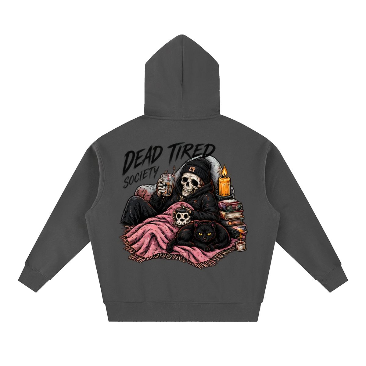 Dead Tired Society Boxy Oversized Hoodie | Haven Halloween Collection