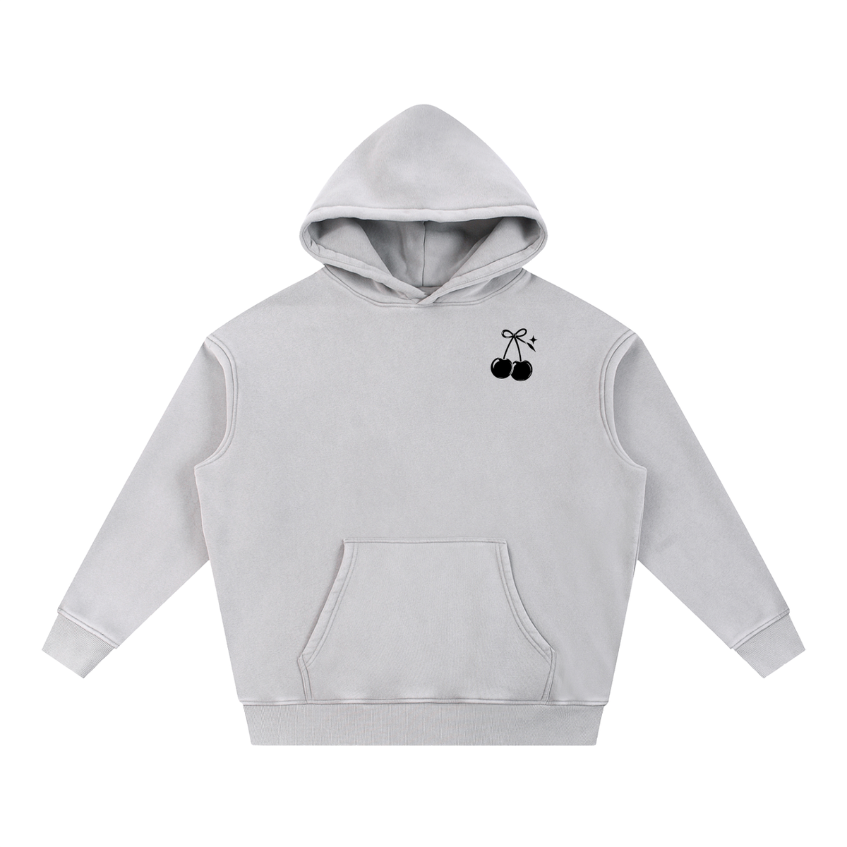 Cherry Club Tonal Logo Snowwash Oversized Hoodie | Haven x Cherry Club Collab