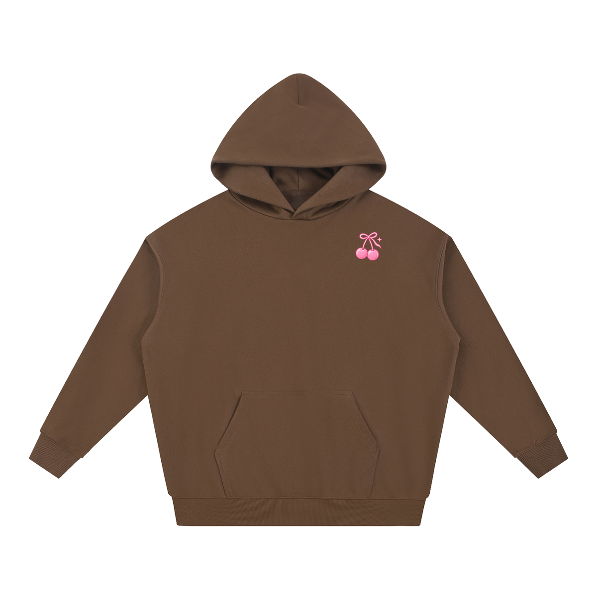 Cherry Club Signature Logo Boxy Heavyweight Hoodie | Haven x Cherry Club Collab