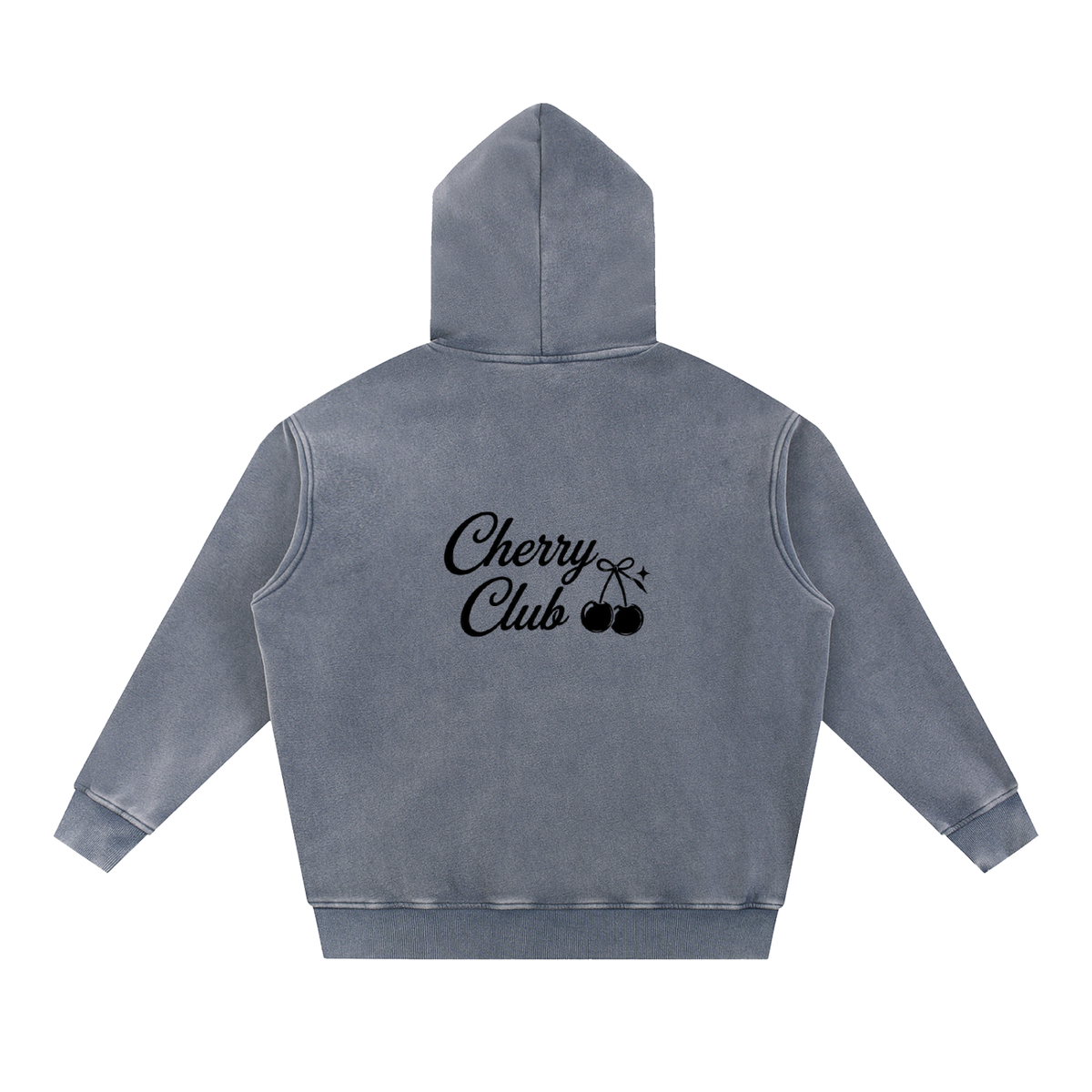 Cherry Club Tonal Logo Snowwash Oversized Hoodie | Haven x Cherry Club Collab