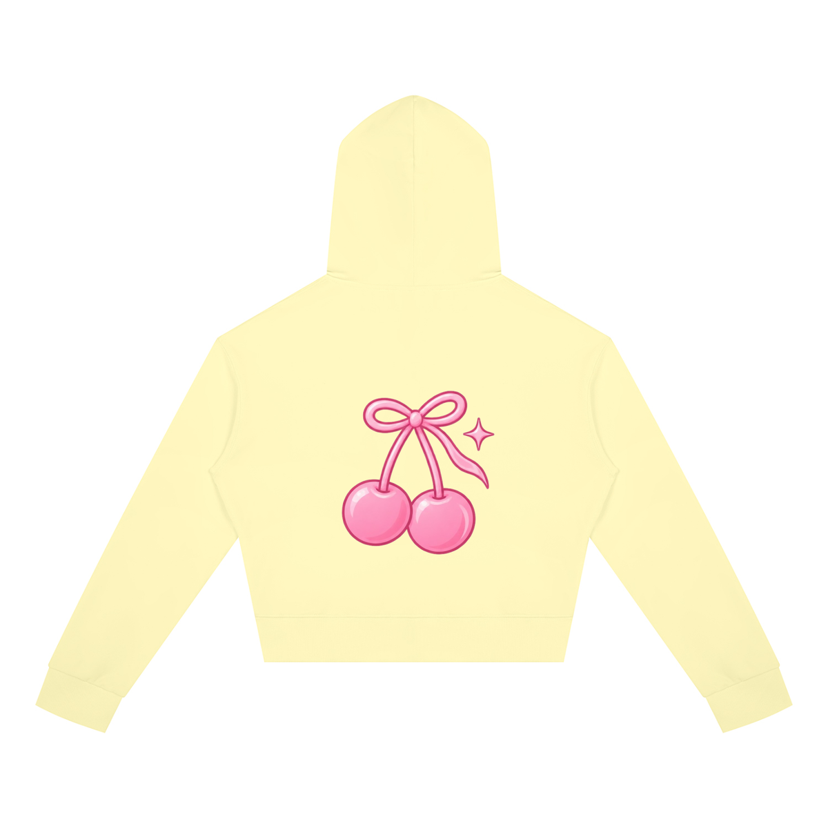 Cherry Club Logo Cropped Zip-Up Hoodie | Haven x Cherry Club Collab