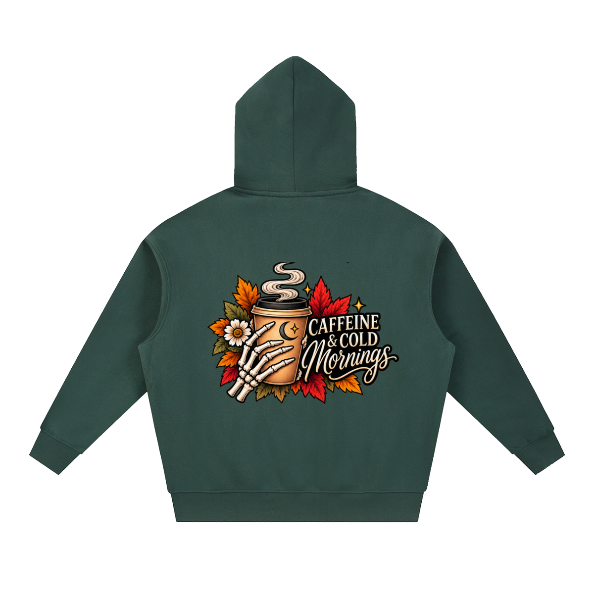 Caffeine & Cold Mornings Boxy Oversized Hoodie | Haven After Autumn Collection