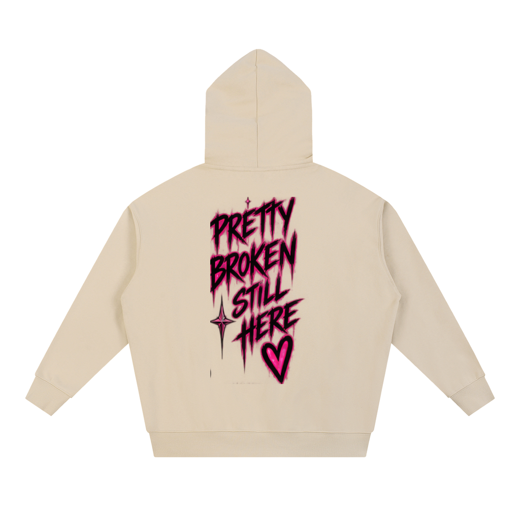 Haven X Static Hearts – Pretty Broken, Still Here Adult Hoodie