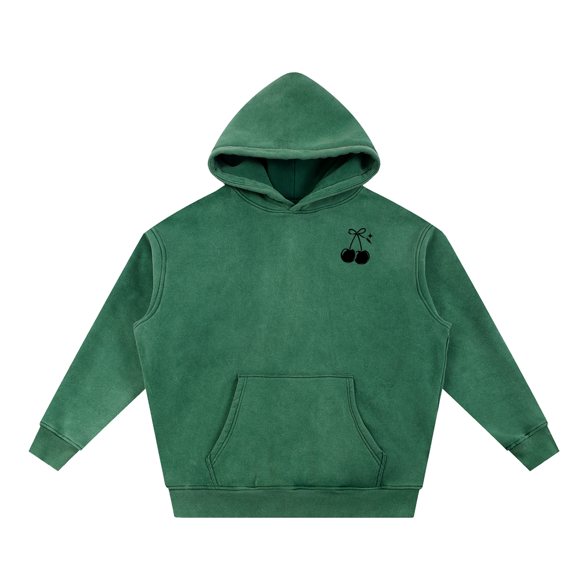 Cherry Club Tonal Logo Snowwash Oversized Hoodie | Haven x Cherry Club Collab