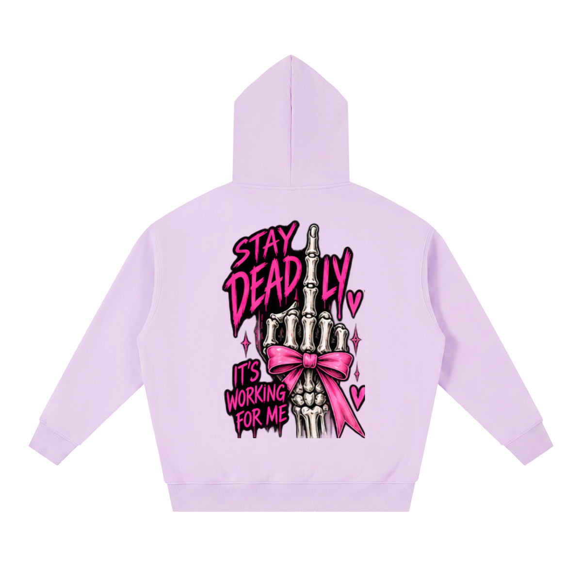 The Stay Deadly Bow Skeleton Hoodie