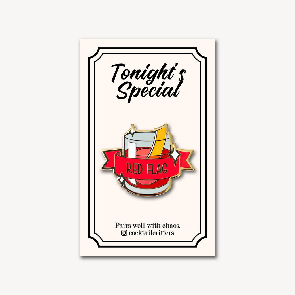 Negroni (Red Flag) Cocktail Pin