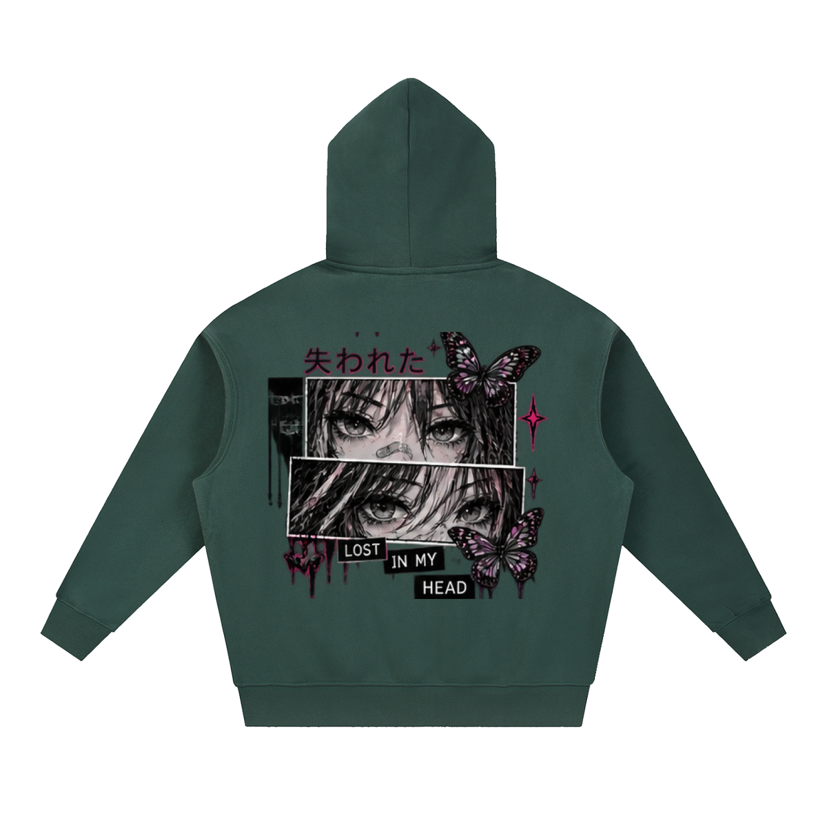Lost In My Head Manga Oversized Hoodie | Haven x Static Hearts Collab