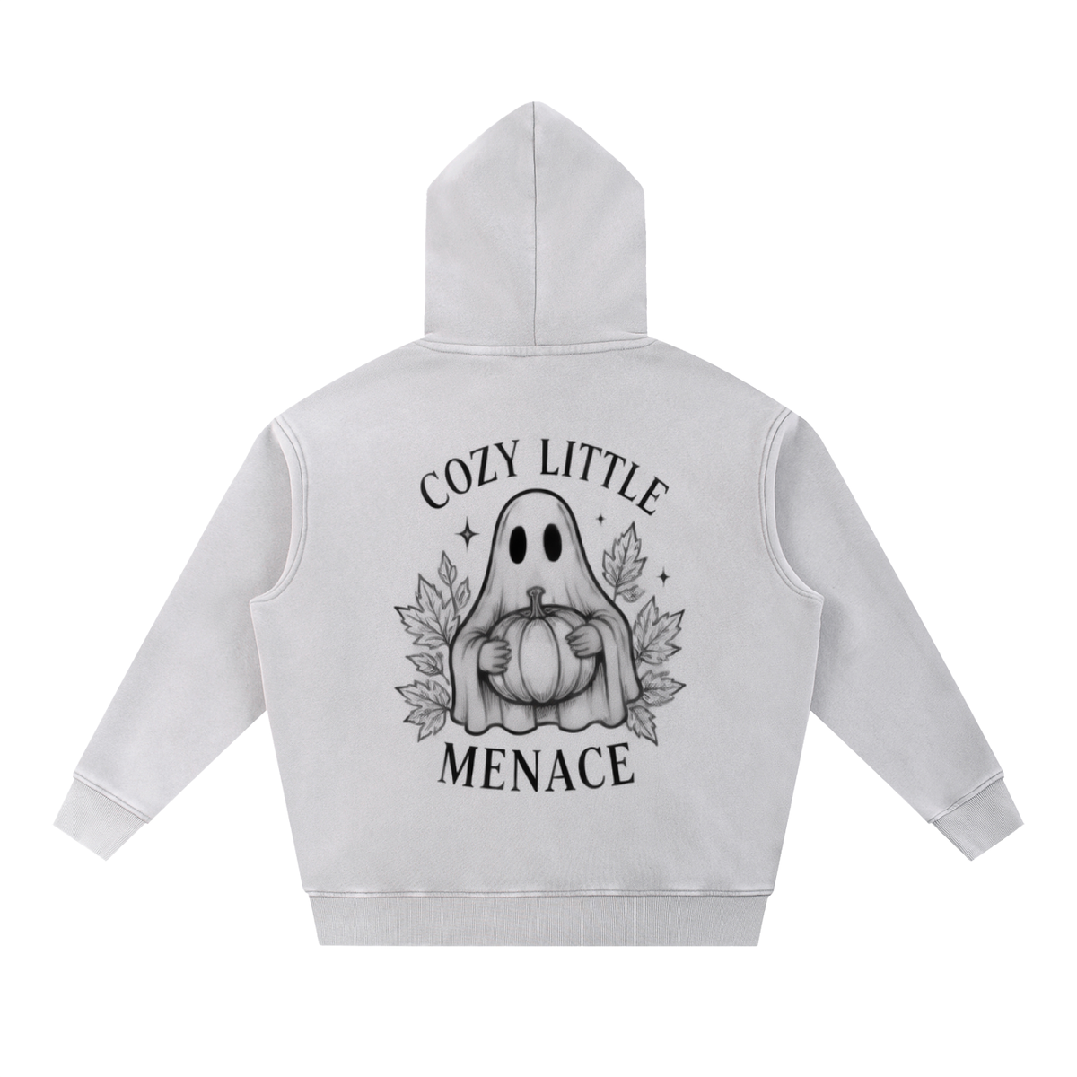 Cozy Little Menace Ghost Snow Wash Oversized Hoodie | Haven After Autumn Collection