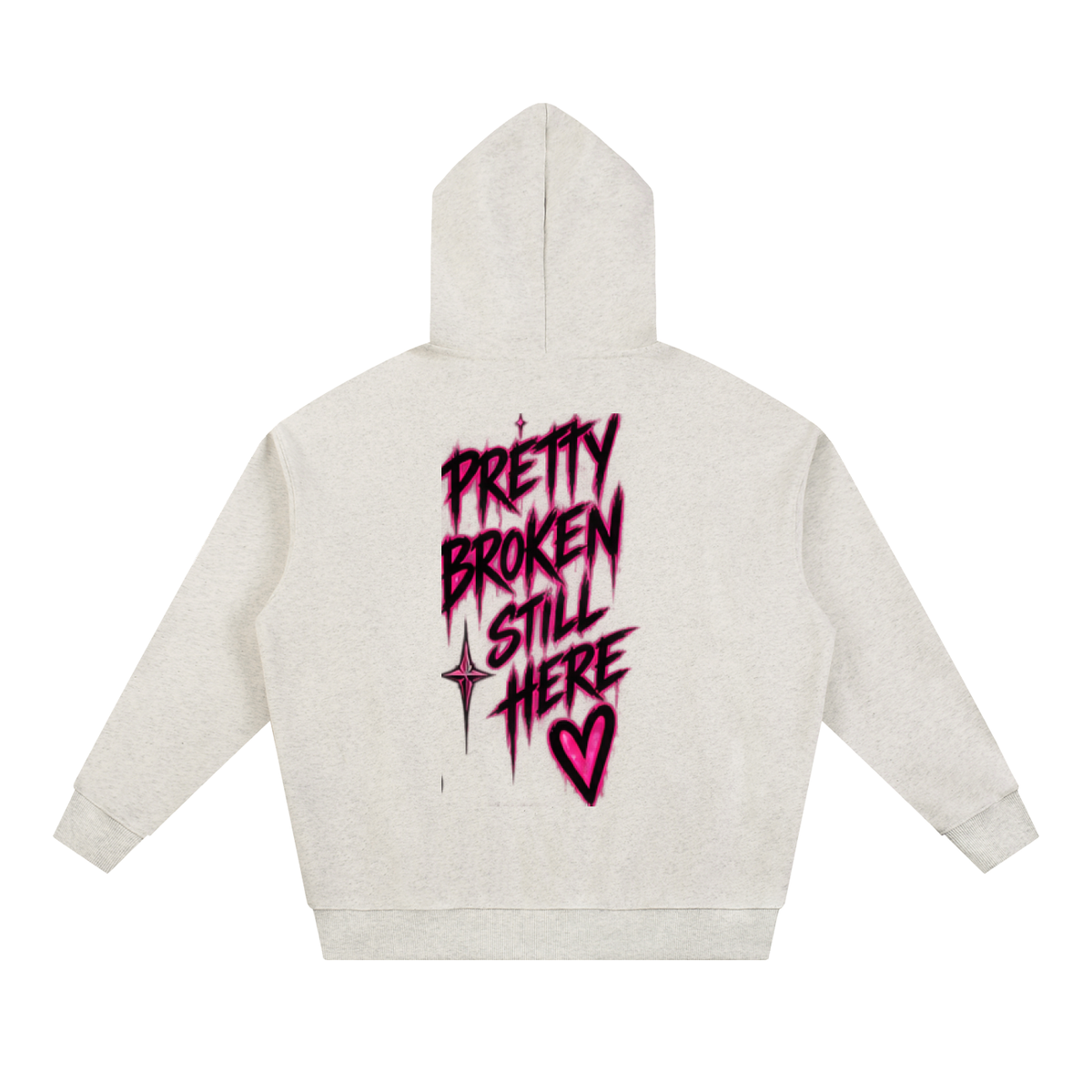 Haven X Static Hearts – Pretty Broken, Still Here Adult Hoodie