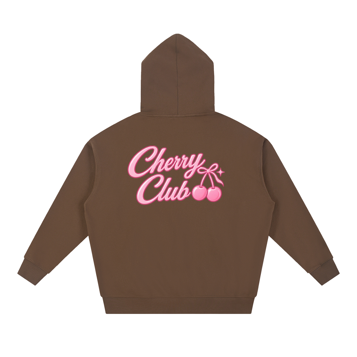 Cherry Club Signature Logo Boxy Heavyweight Hoodie | Haven x Cherry Club Collab