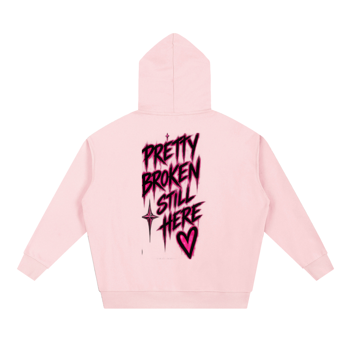 Haven X Static Hearts – Pretty Broken, Still Here Adult Hoodie
