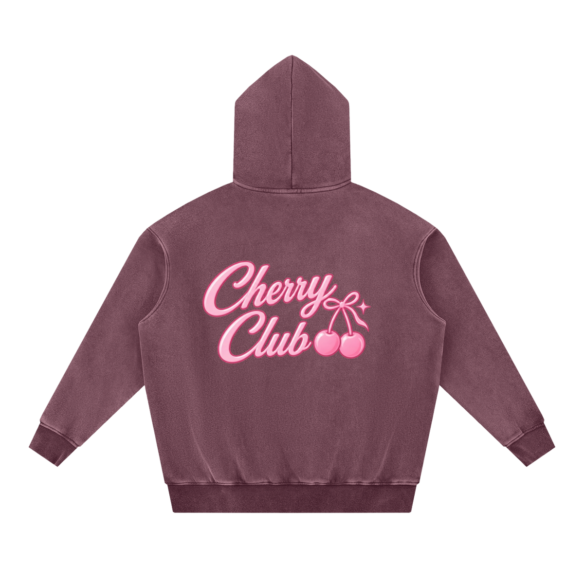 Cherry Club Signature Snowwash Oversized Hoodie | Haven x Cherry Club Collab