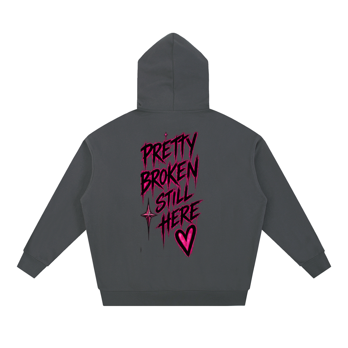 Haven X Static Hearts – Pretty Broken, Still Here Adult Hoodie