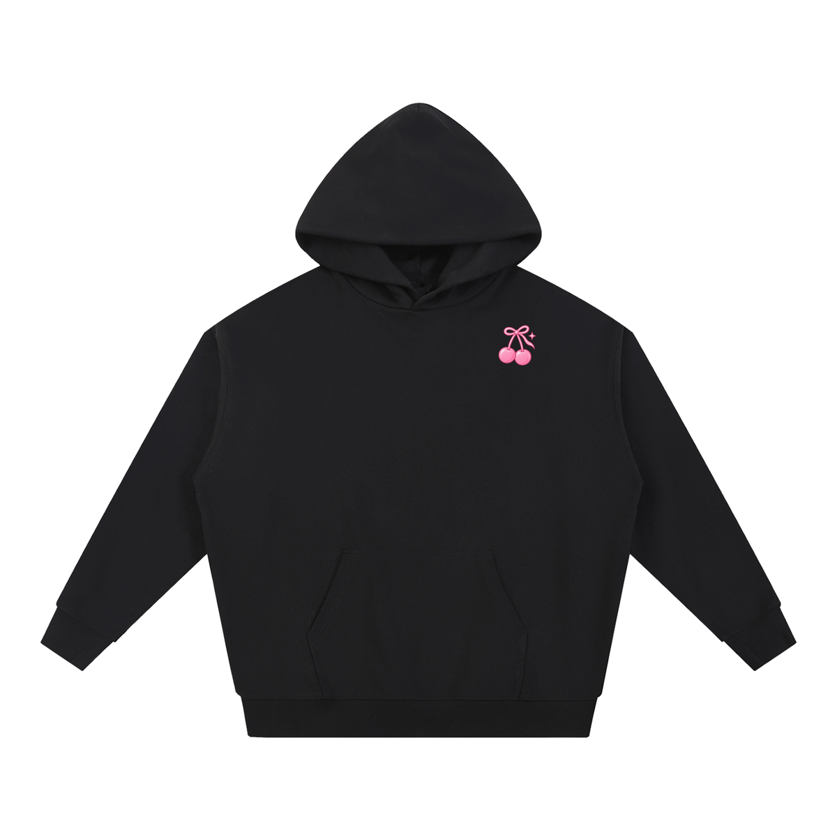 Cherry Club Signature Logo Boxy Heavyweight Hoodie | Haven x Cherry Club Collab