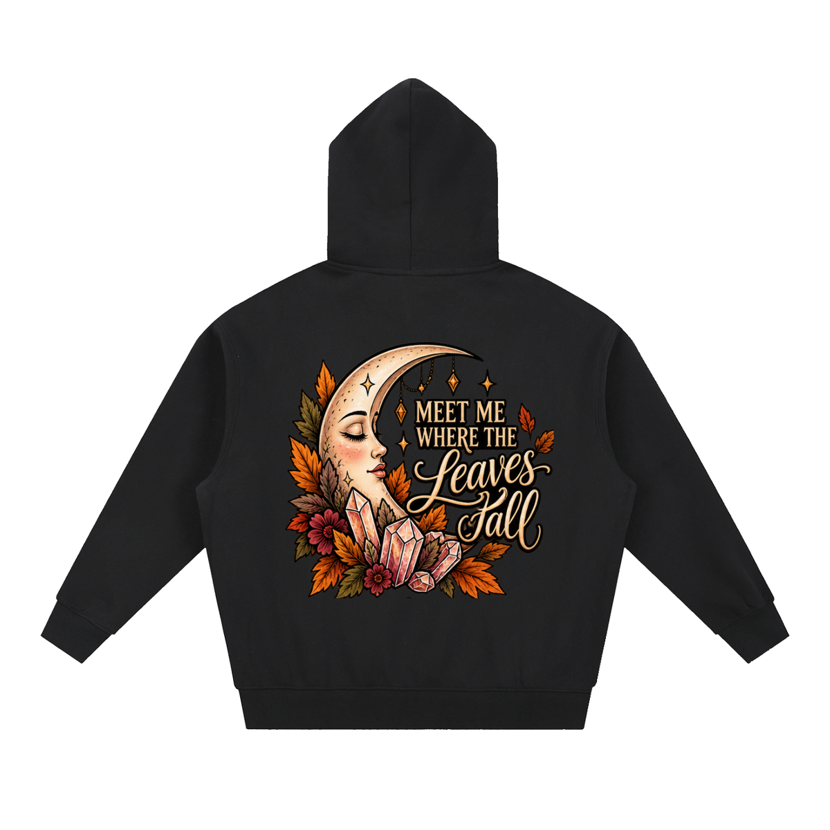 Meet Me Where the Leaves Fall Boxy Oversized Hoodie | Haven After Autumn Collection