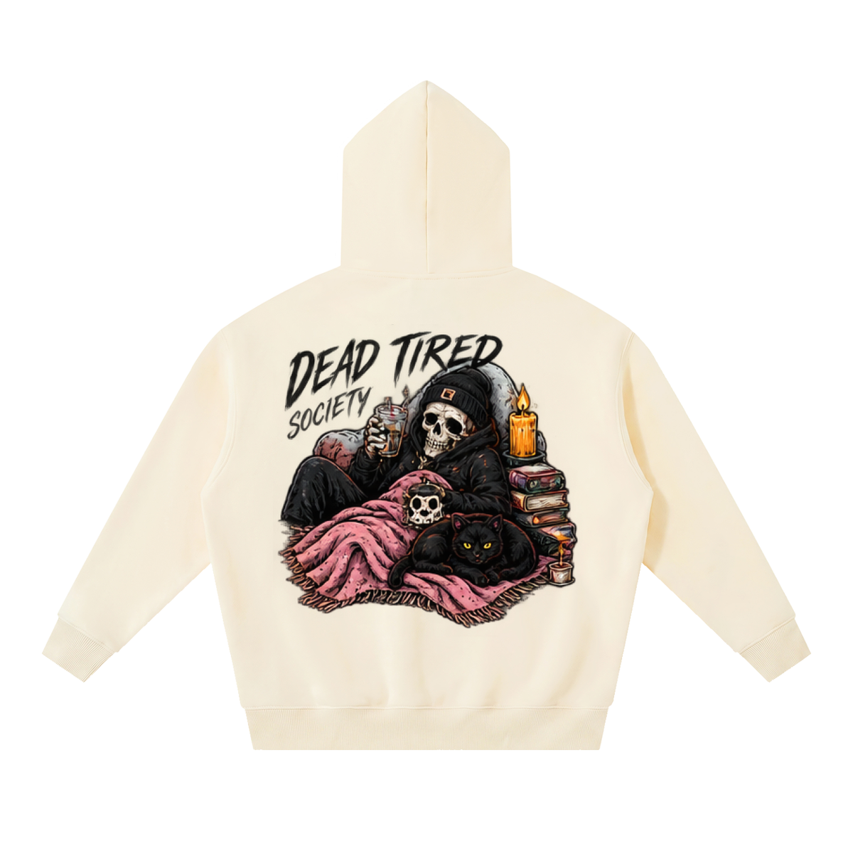 Dead Tired Society Boxy Oversized Hoodie | Haven Halloween Collection