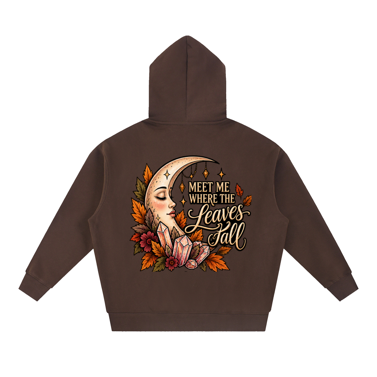 Meet Me Where the Leaves Fall Boxy Oversized Hoodie | Haven After Autumn Collection