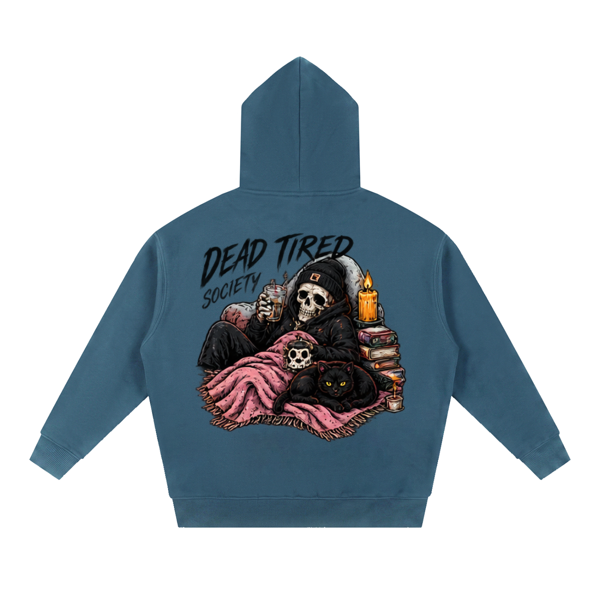 Dead Tired Society Boxy Oversized Hoodie | Haven Halloween Collection