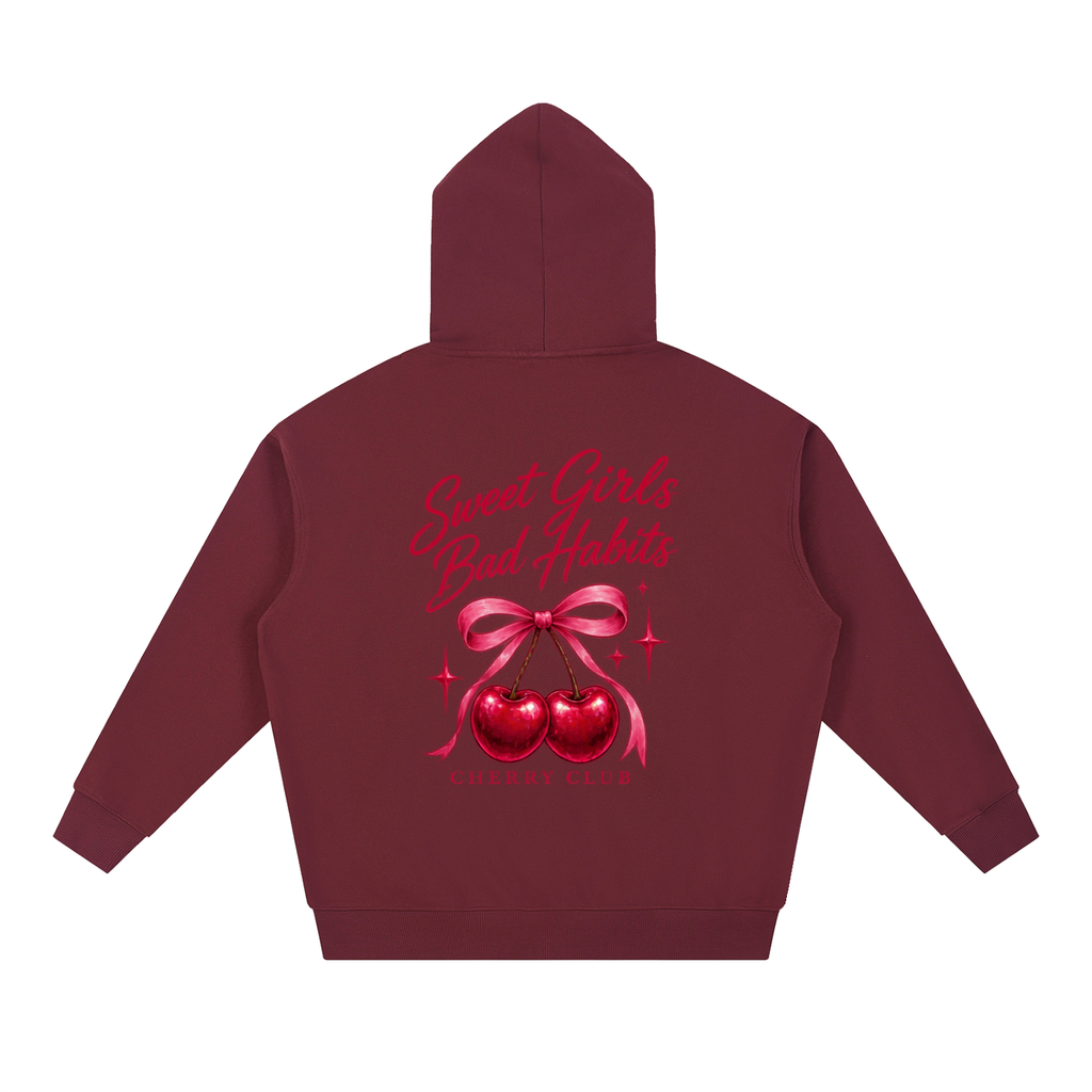 Haven x Cherry Club – Sweet Girls, Bad Habits Oversized Hoodie